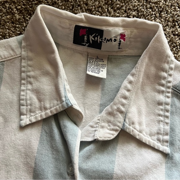 Vintage Striped Sleeveless Shirt - Picture 2 of 4